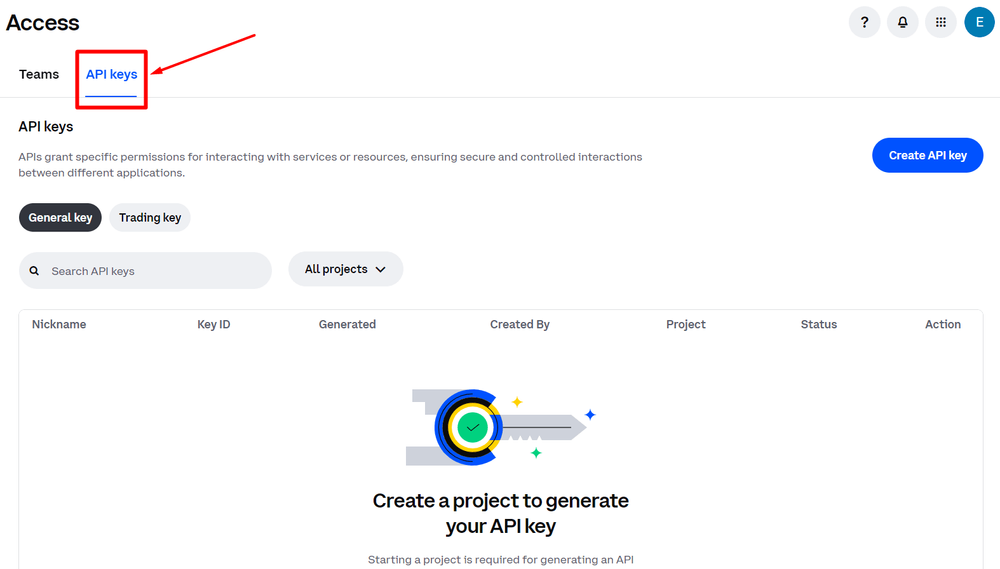 Connect to coinbase